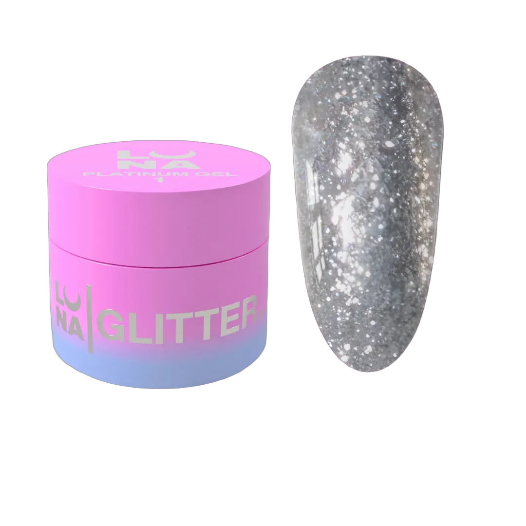Glitter küüntele Platinum Gel nr 1 5ml