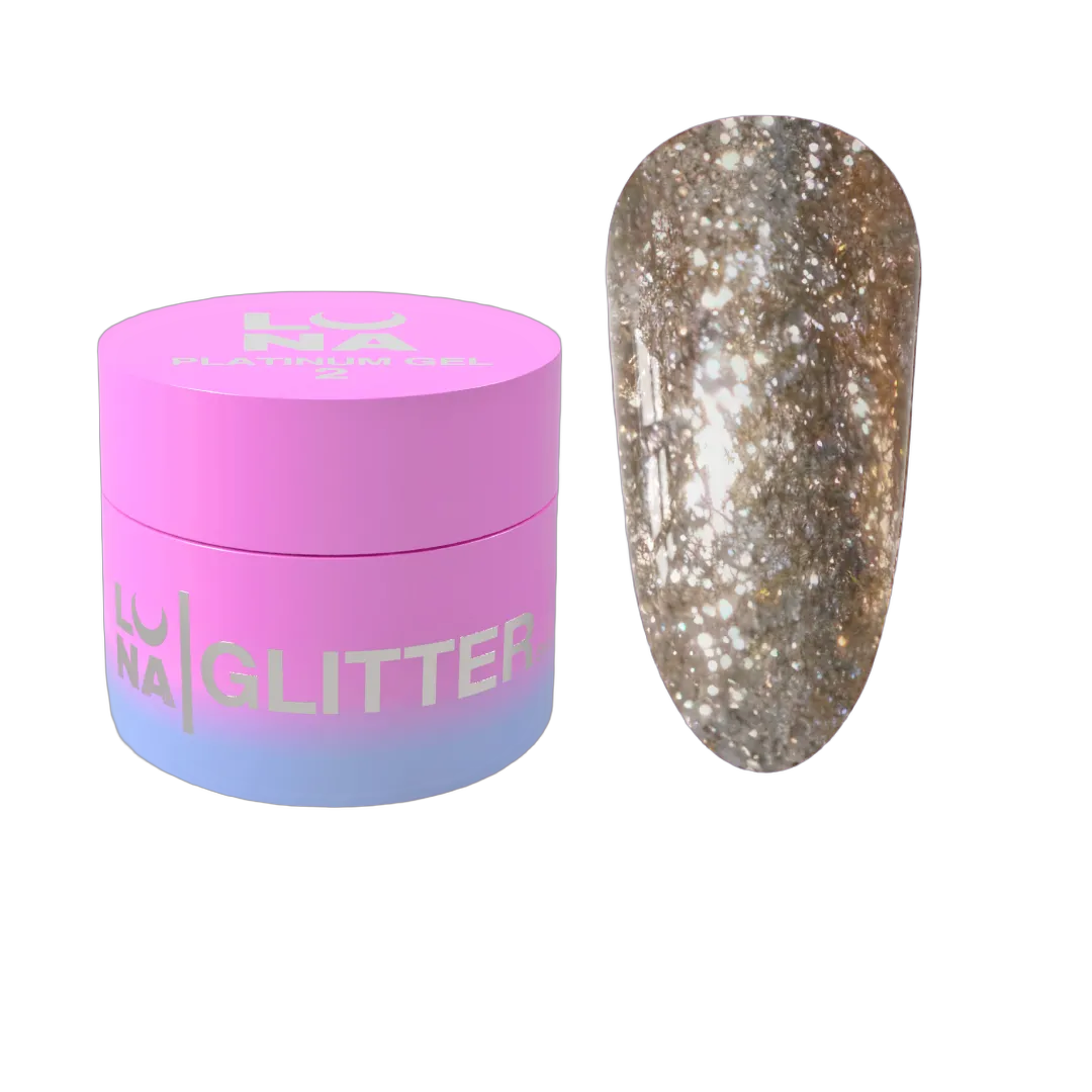 Glitter küüntele Platinum Gel nr 2 5ml