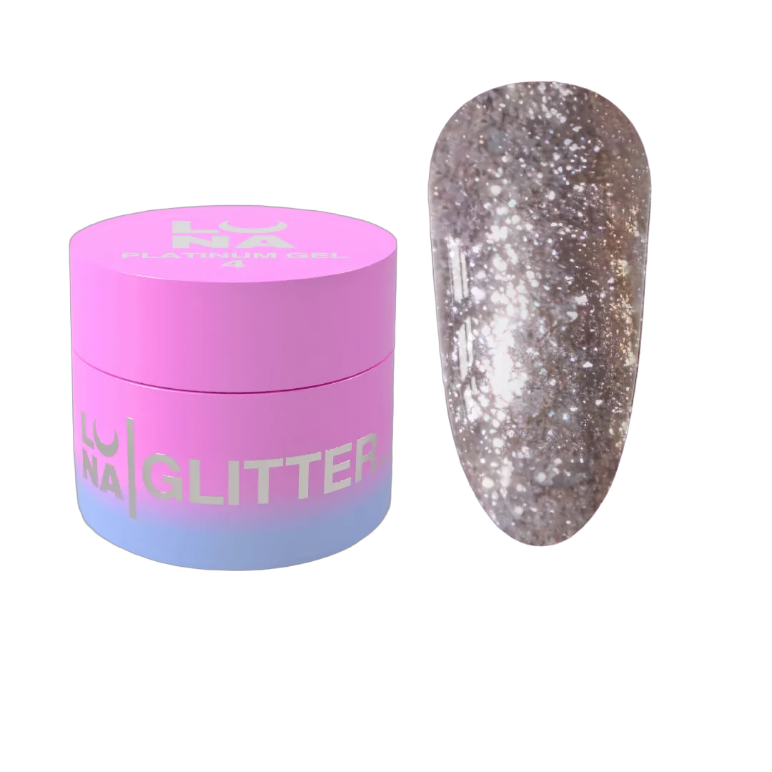 Glitter küüntele Platinum Gel nr 4 5ml