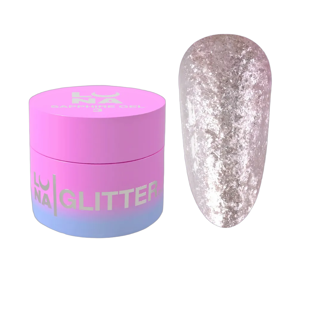 Küünte glitter Sapphire Gel #3 5ml