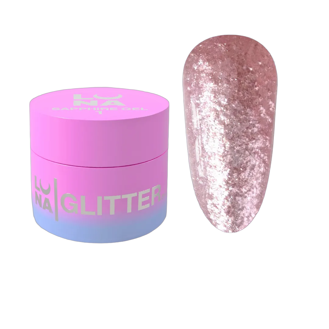 Küünte glitter Sapphire Gel nr 1 5ml