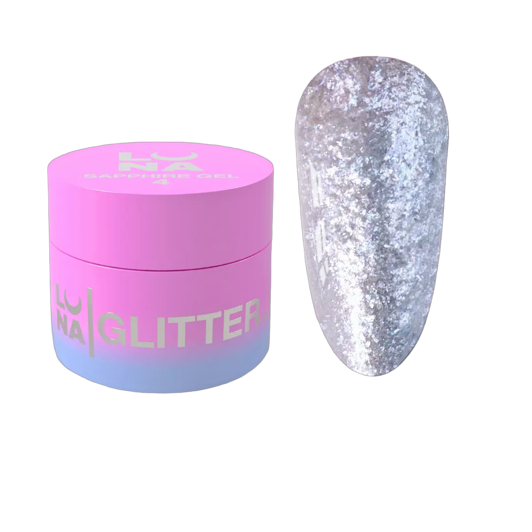 Küünte glitter Sapphire Gel nr 4 5ml