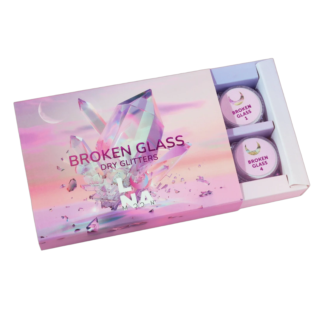 Küünte kuiva glitteri komplekt Broken Glass 6 tk