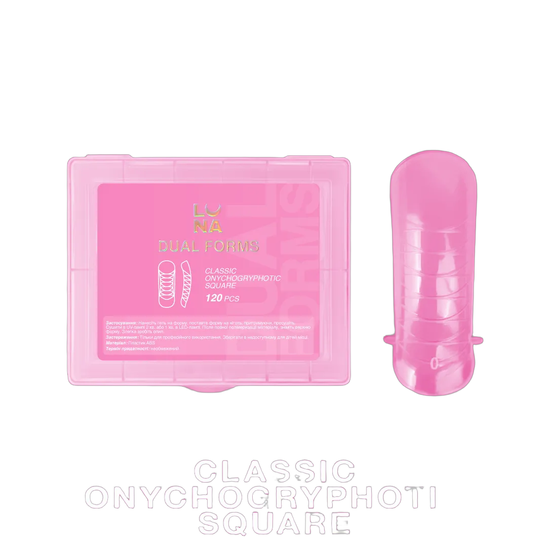 Klassikalised Onychogryphotic Square top vormid