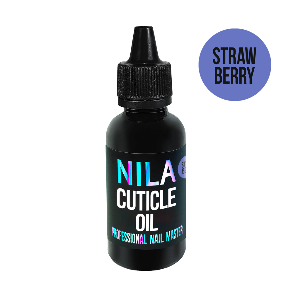 Nila mineraaliöljy kynsinauhoille Strawberry 30 ml (muovi)