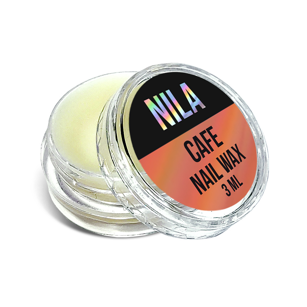 Nail wax Nila Cafe 3ml plastic transparent jar