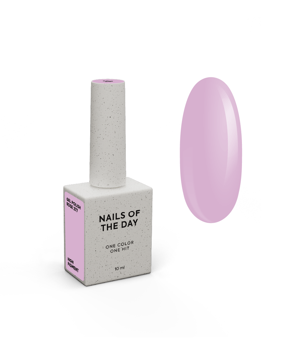 NAILSOFTHEDAY Gel Polish Rose — tolmune roosa geellakk küünte katmiseks ühes kihis, 10 ml