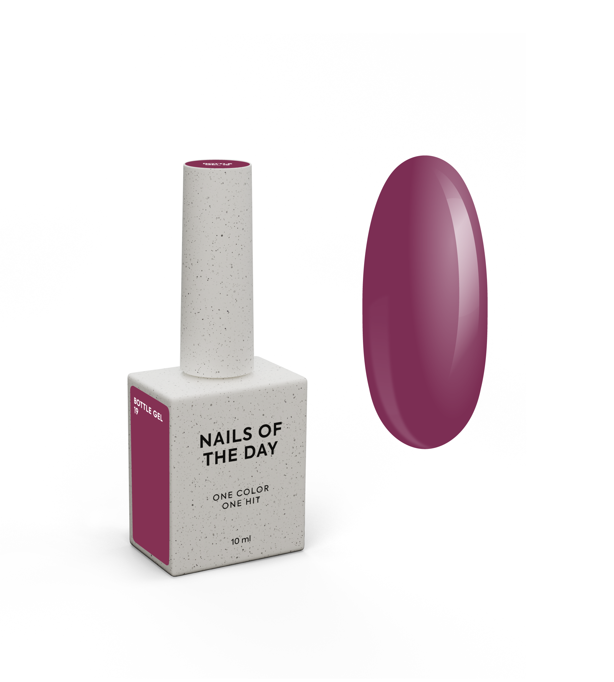 NAILSOFTHEDAY Pudeligeel 19 – Burgundia geel küünte tugevdamiseks, 10 ml