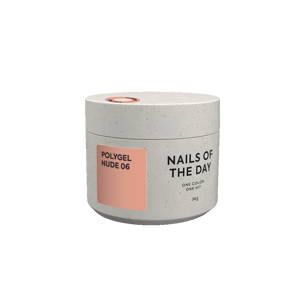 NAILSOFTHEDAY Polygel nude 06 — warm nude polygel, 30 g