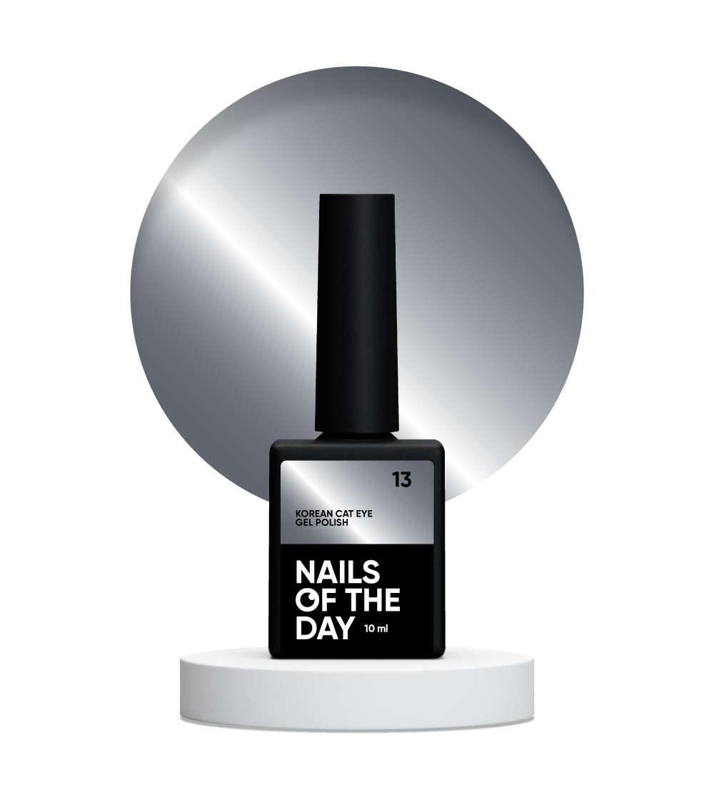 NAILSOFTHEDAY Korea kassisilma 13 - tumehall kassisilma geellakk, 10 ml