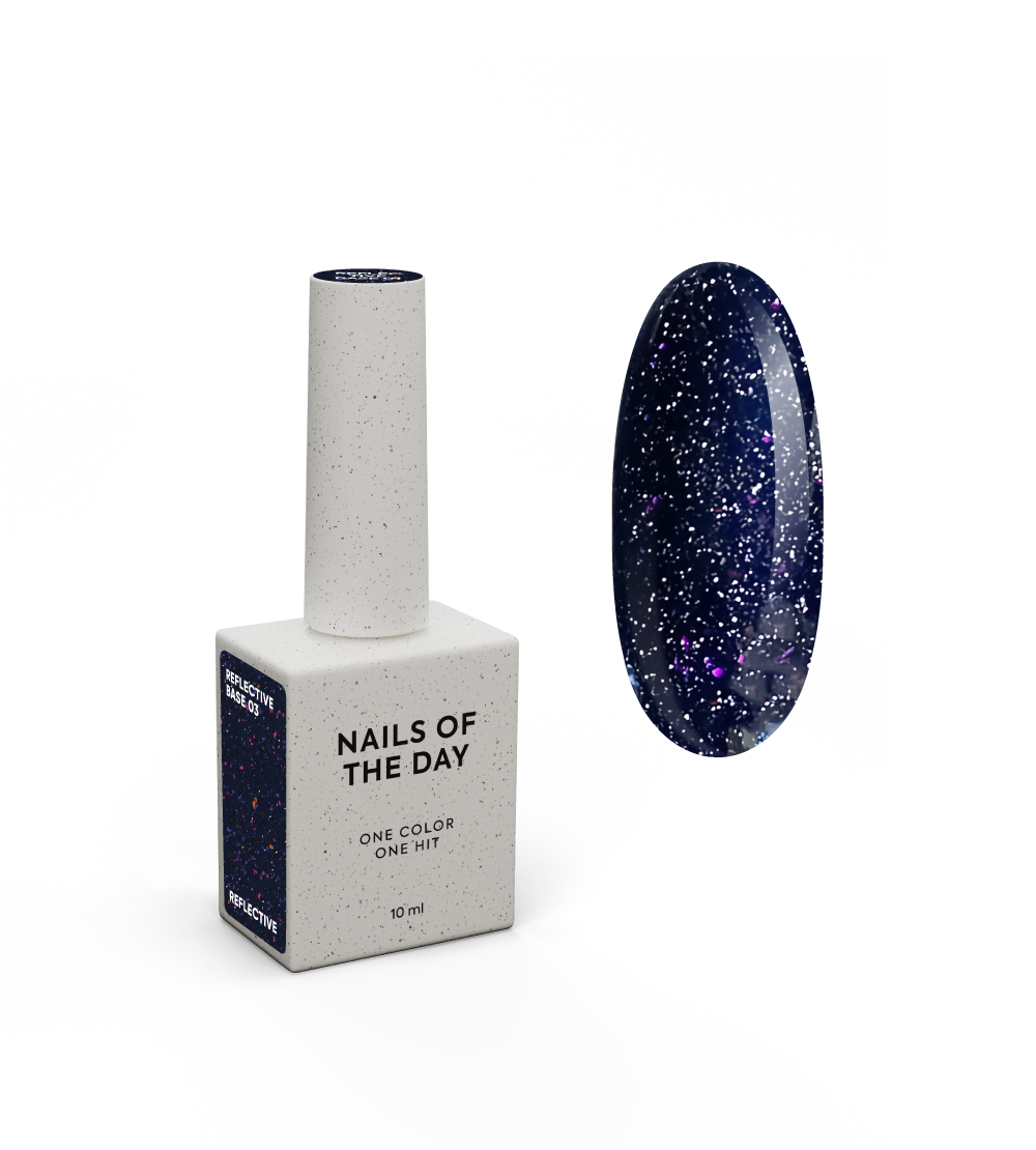 NAILSOFTHEDAY Reflective base 03 — helkiv alus shimmeriga, 10 ml