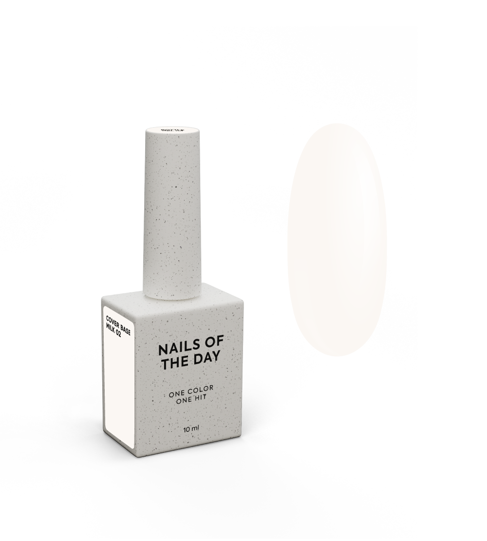 NAILSOFTHEDAY Cover aluspiim 02 — klassikaline piima aluskate küüntele, 10 ml