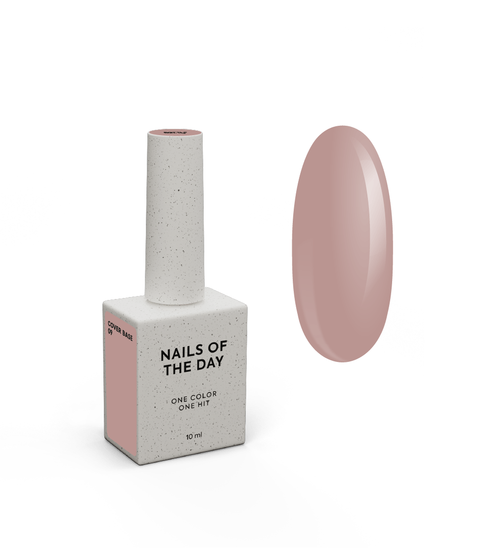 Nailsoftheday Cover base 09 — nude aluskate küüntele, 10 ml