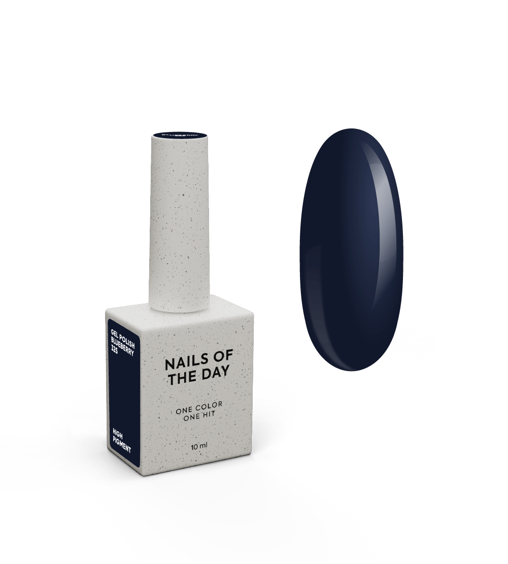 NAILSOFTHEDAY Geellakk Blueberry — sügavsinine geellakk, mis kattub ühes kihis, 10 ml