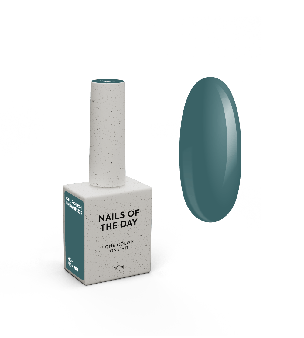 NAILSOFTHEDAY Gel Polish Urbane — hallikasroheline geel-küünelakk, mis katab ühe kihi, 10 ml
