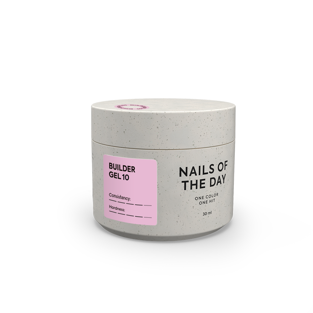 NAILSOFTHEDAY Builder Gel 10 — roosa küünte pikendamise geel, 30 ml