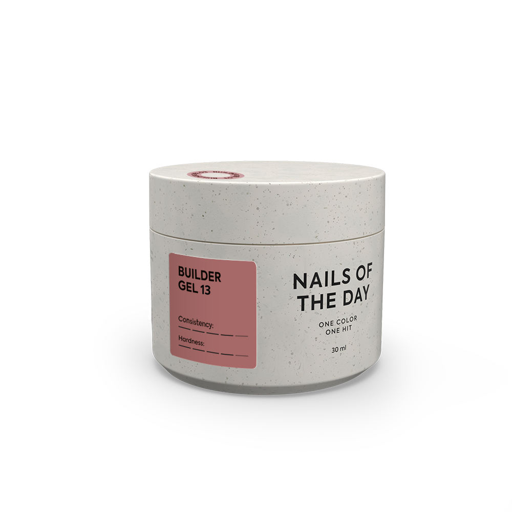 NAILSOFTHEDAY Builder Gel 13 — tume karamelline küünepikendusgeel, 30 ml
