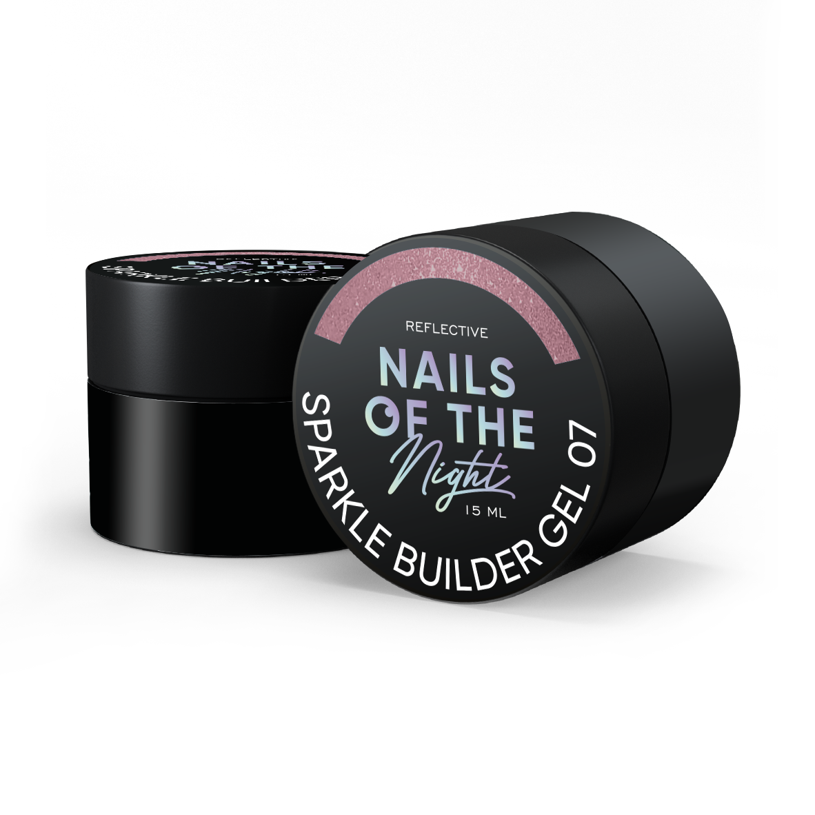 NAILSOFTHENIGHT Sparkle builder gel 07 — коричневий світловідбиваючий будівельний гель, 15 мл
