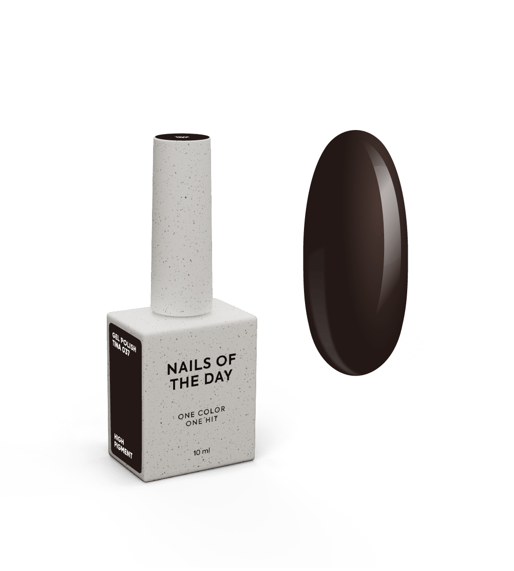 NAILSOFTHEDAY Gel Polish Tina - tume silo-kirsi geellakk, kattub ühes kihis, 10 ml