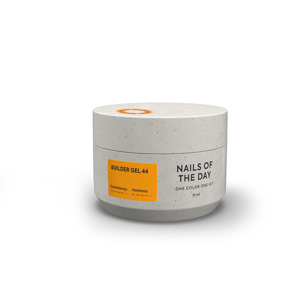 NAILSOFTHEDAY Builder gel 44  — помаранчевий гель для наращивания ногтей, 15 мл