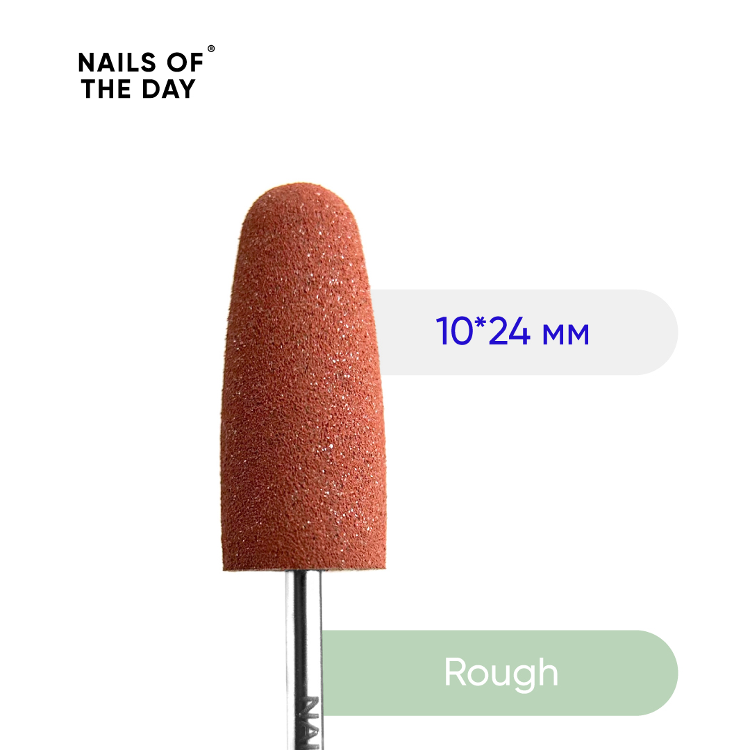 NAILSOFTHEDAY Silikoonpuur, kare — kaubamärgiga poleerimismasin, kõva, 10*24 mm