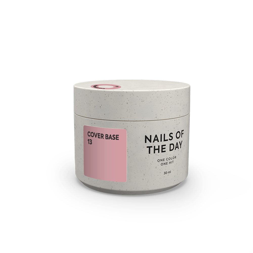 Nailsoftheday Cover base 13 — roosa-nude aluslakk küüntele, 30 ml