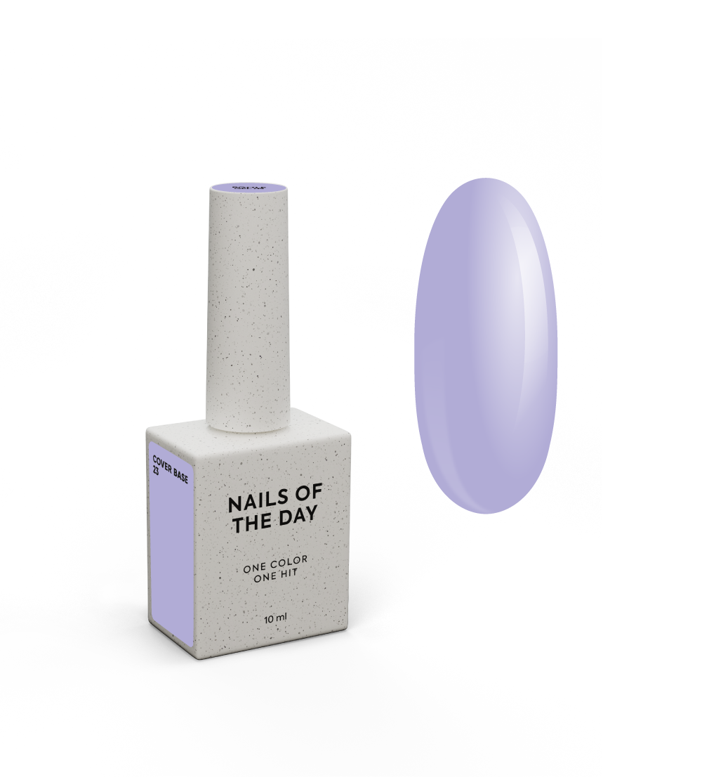 Nailsoftheday Cover base 23 — lilla aluskate küüntele, 10 ml