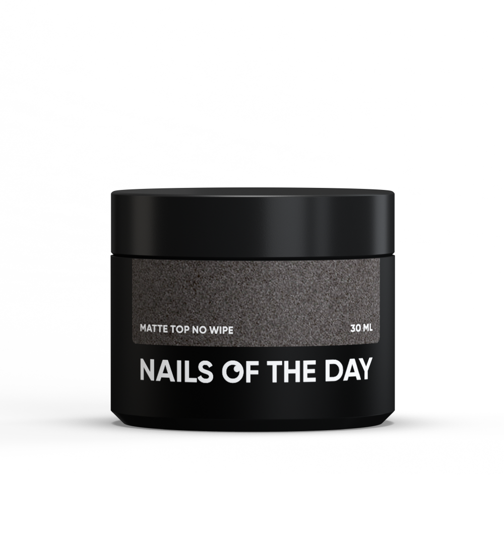 NAILSOFTHEDAY Matte top no wipe – matt pealislakk ilma kleepuva kihita küüntele, 30 ml