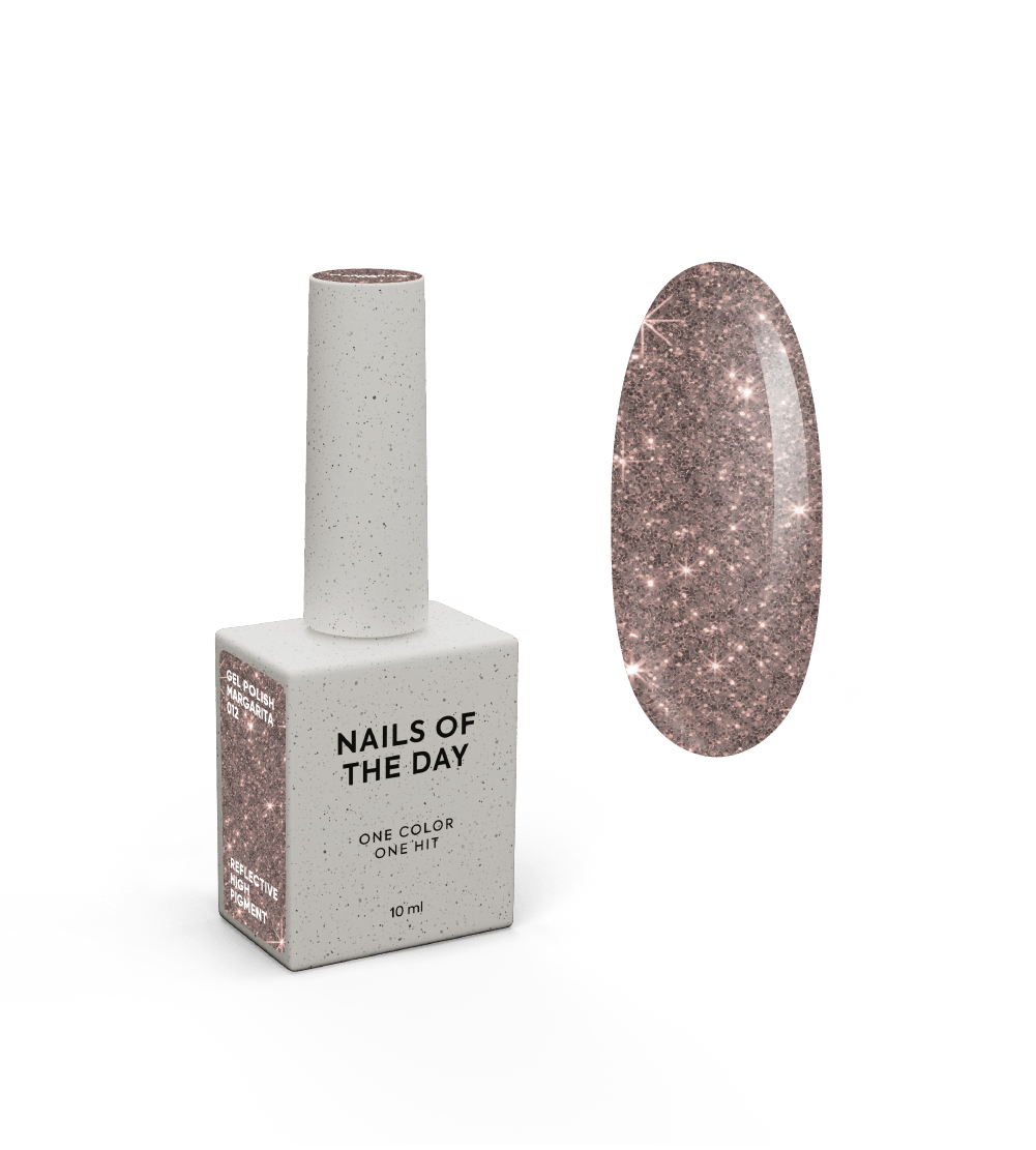 NAILSOFTHEDAY Geellakk Margarita — roosa nude peegeldav geellakk küüntele, 10 ml