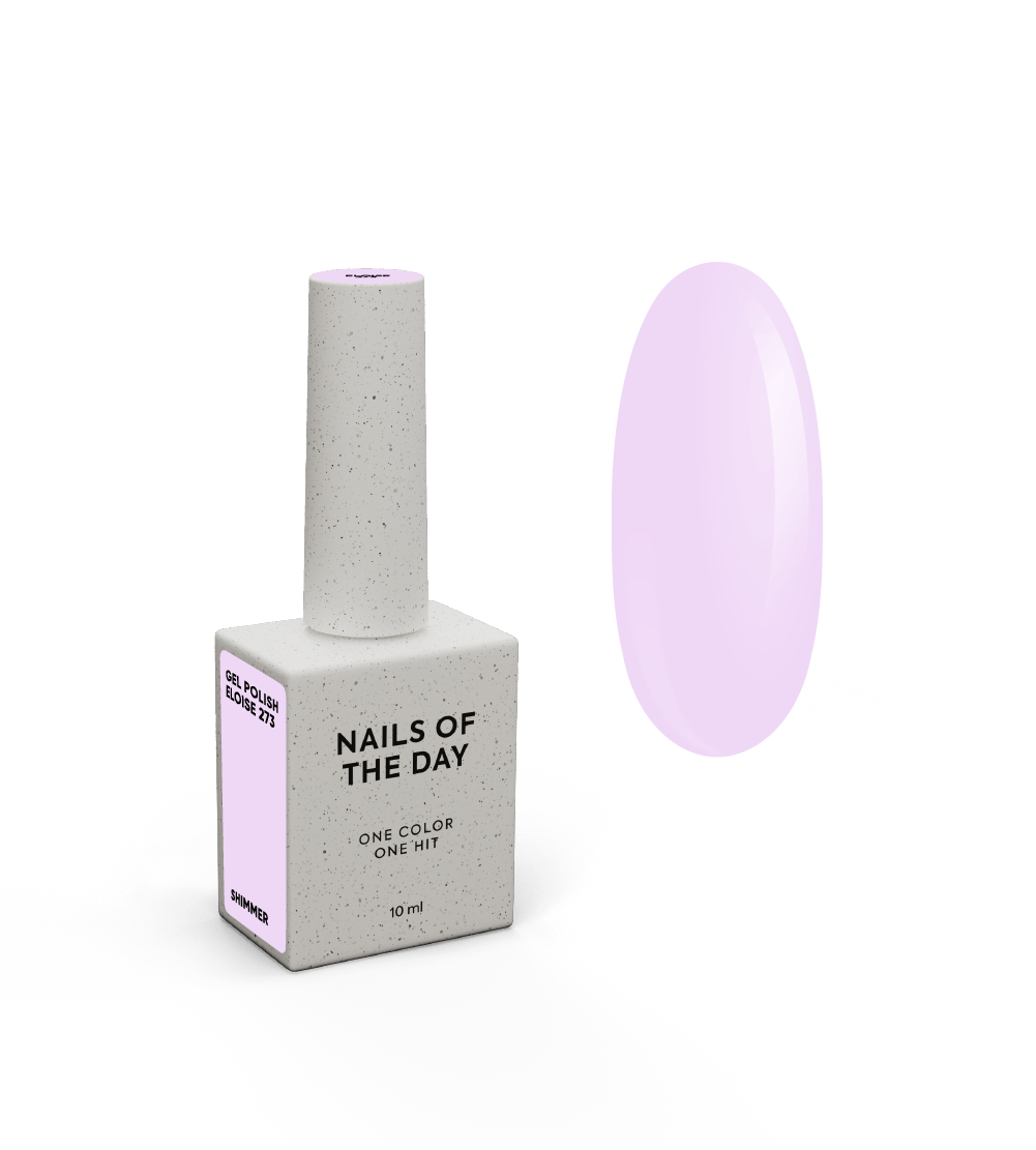 NAILSOFTHEDAY Geellakk Eloise — külmroosa peene särava geellakiga, 10 ml