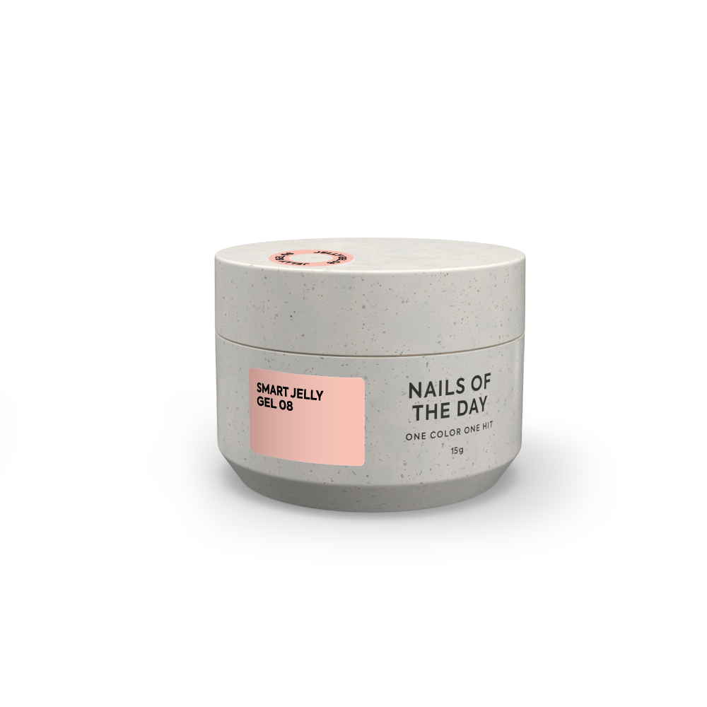 NAILSOFTHEDAY Smart Jelly geel 08 - nude/karamell ehitusgeel küüntele, 15 g