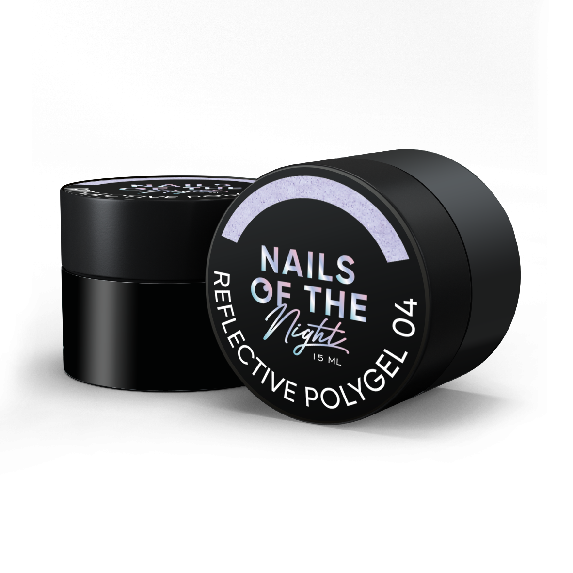 NAILSOFTHENIGHT Reflective Polygel 04 — purppura nestemäinen heijastava polygeeli, uusi kaava kynsille, 15 ml
