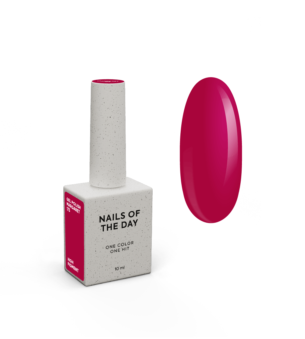 NAILSOFTHEDAY Geellakk Margaret - ühe kihi kattev tume magenta geellakk, 10 ml