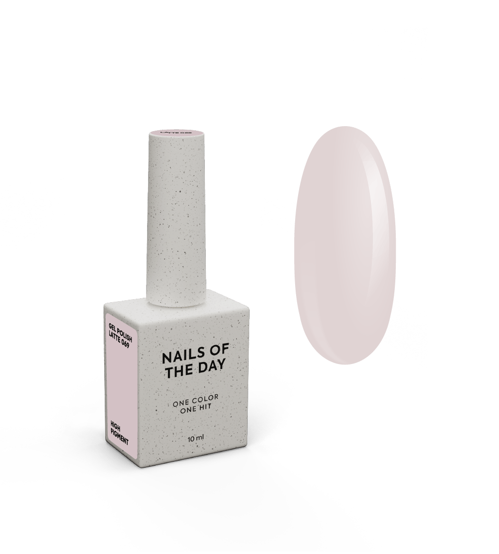 NAILSOFTHEDAY Gel Polish Latte — ühes kihis kattuv beež-karamell geellakk, 10 ml