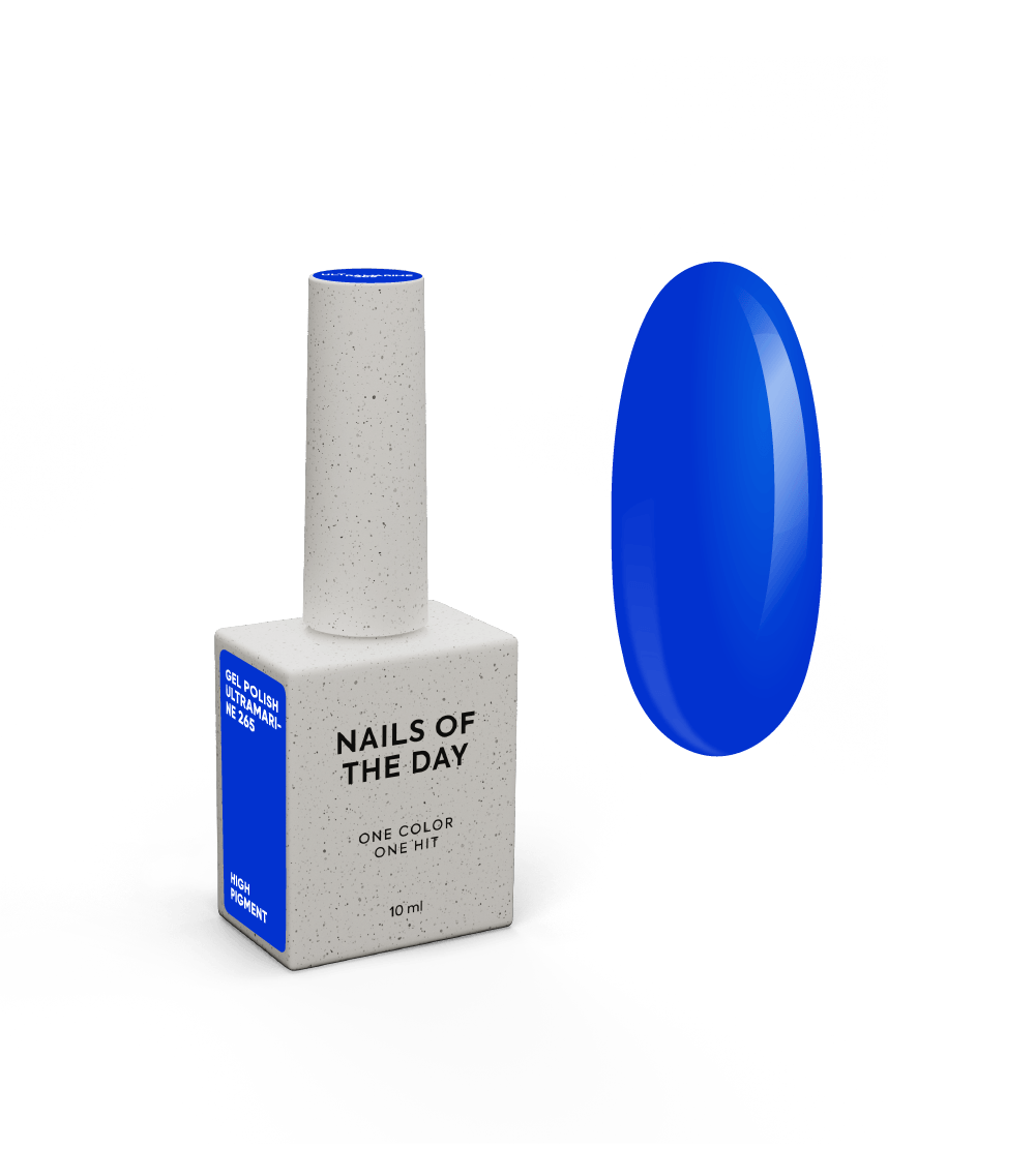 NAILSOFTHEDAY Gel Polish Ultramarine — ühe kihi kattev särav sinine geellakk, 10 ml