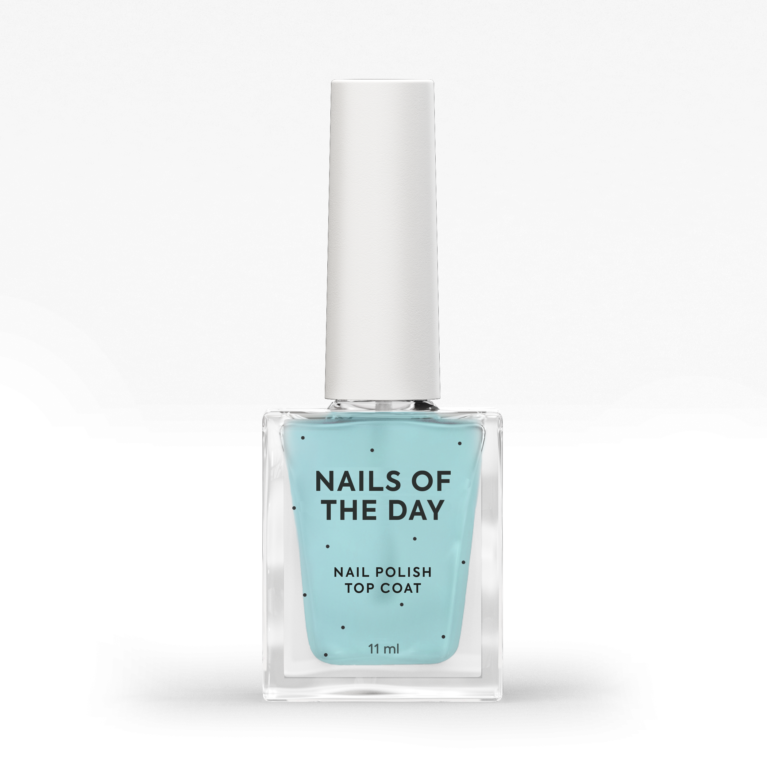 NAILSOFTHEDAY Top Coat — uuendatud pealislaki valem klassikalisele lakisüsteemile (sisaldab hoolduskomponente), 11 ml