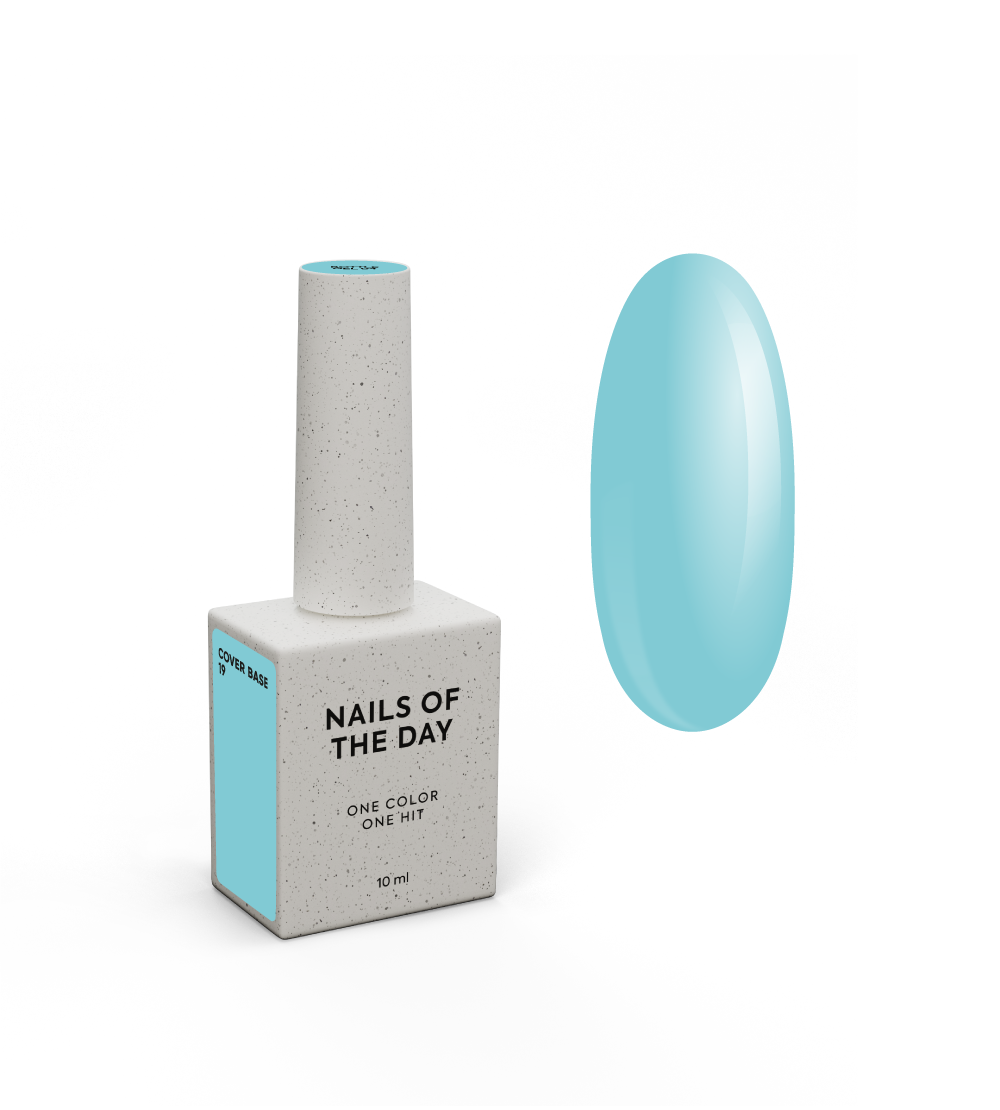 Nailsoftheday Cover base 19 — sinine aluskate küüntele, 10 ml