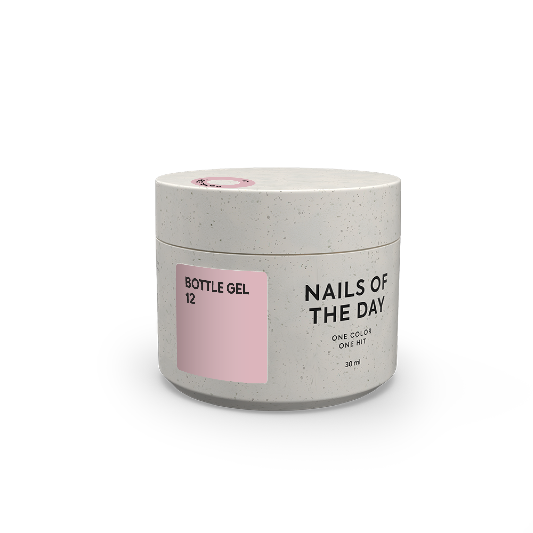 NAILSOFTHEDAY Bottle gel 12 - dusty purple gel for strengthening nails, 30 ml