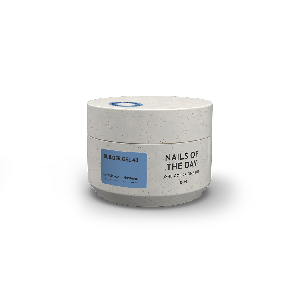 NAILSOFTHEDAY  Builder gel 48 — blue builder gel for nail extensions, 15 ml