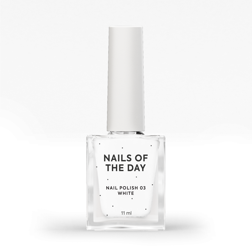 NAILSOFTHEDAY Nail Polish 03 White — valge küünelakk, 11 ml