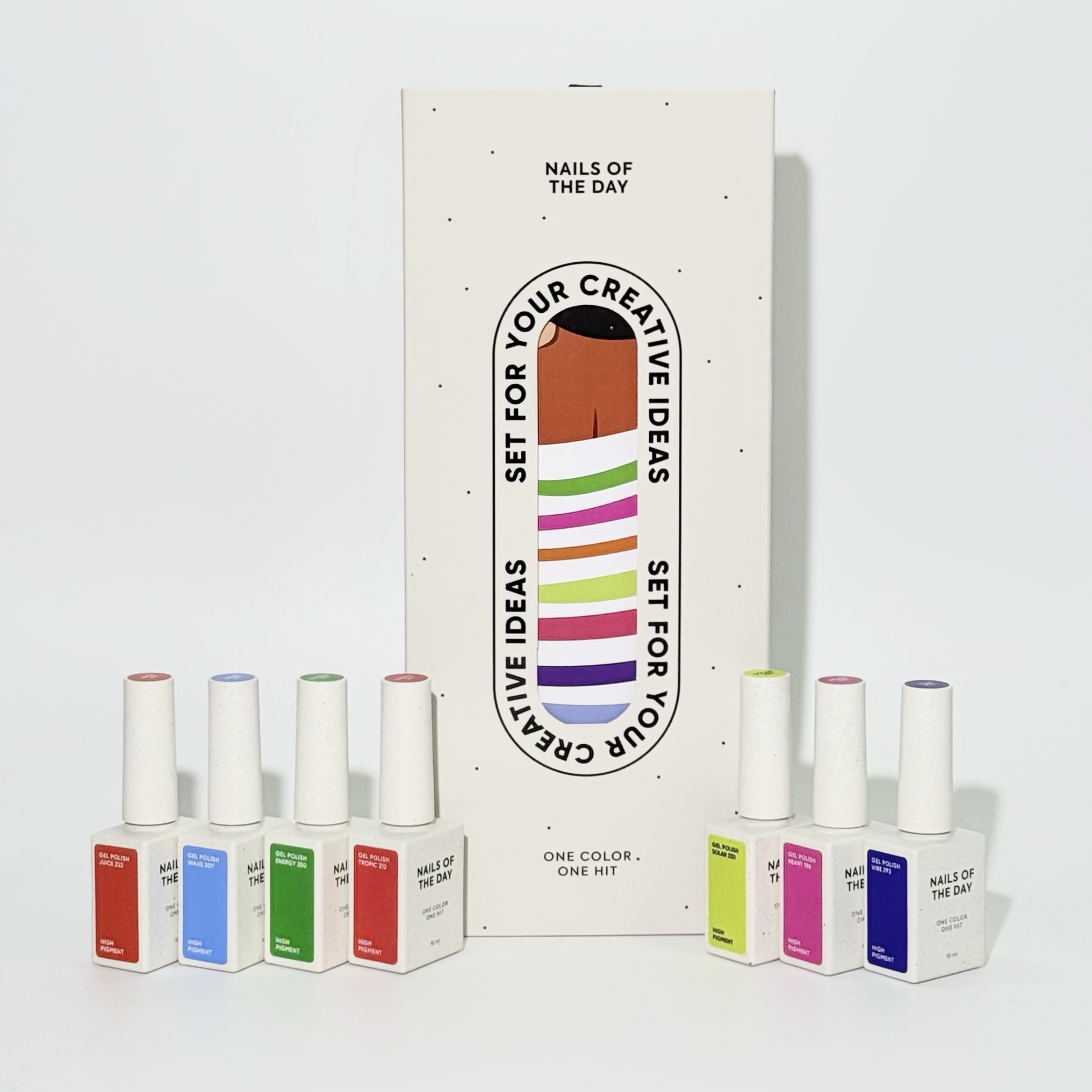 Geellakkide kollektsioon Summer 2026 gel polish karbis NAILSOFTHEDAY (7 x 10 ml)