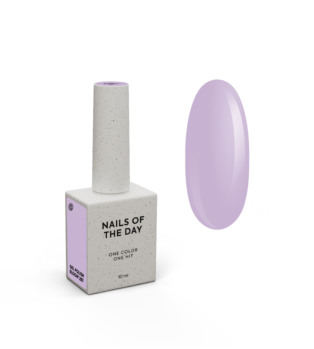 NAILSOFTHEDAY Gel polish Bloom 287 — õrn lillakas, 10 ml