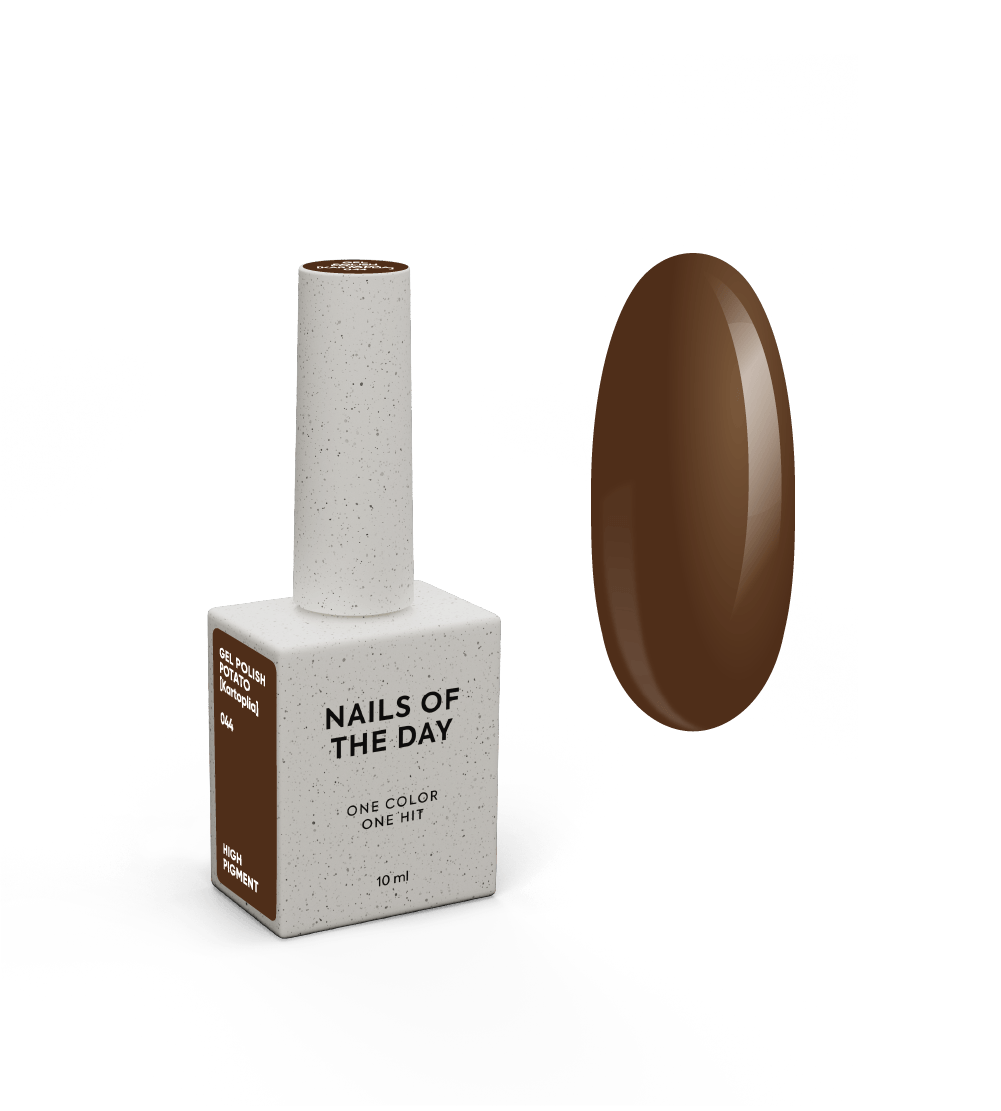 NAILSOFTHEDAY Gel polish Potato 044 — pruun geellakk, 10 ml