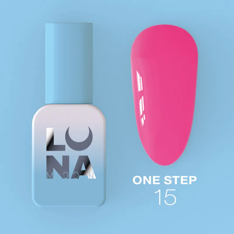 Однофазний гель лак для педикюру One step №15