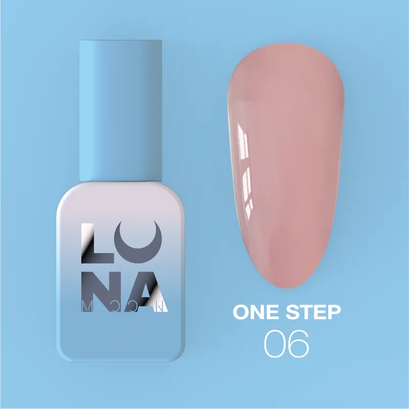 Однофазний гель лак для педикюру One step №6