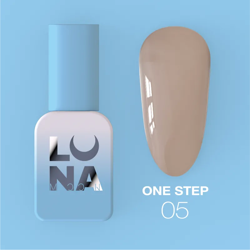Однофазний гель лак для педикюру One step №5
