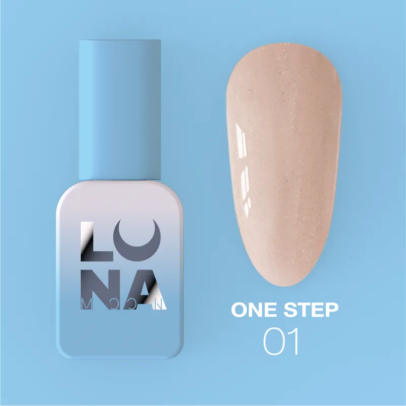 Однофазний гель лак для педикюру One step №1