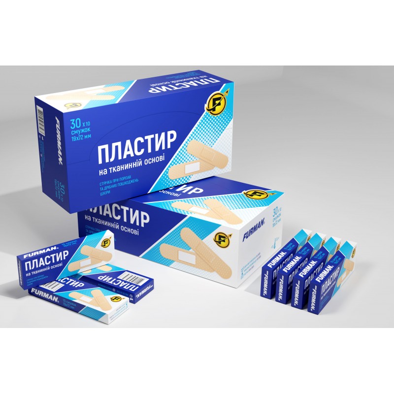 Набор 10 пластырей на тканевой основе ___+KRY004/0052 (474)