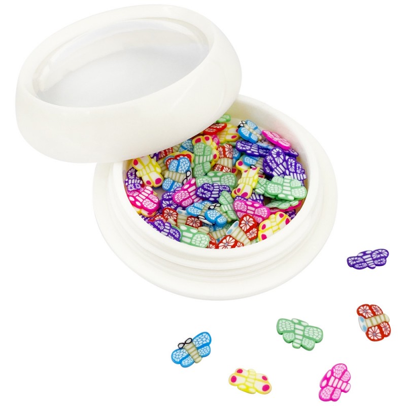 ***Фимо Fashion Jewellery в круглой баночке БАБОЧКИ ___OLG045 (1636)