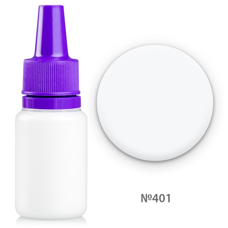Белая краска для акриловой росписи 12ml №401 ___FFF (2460)